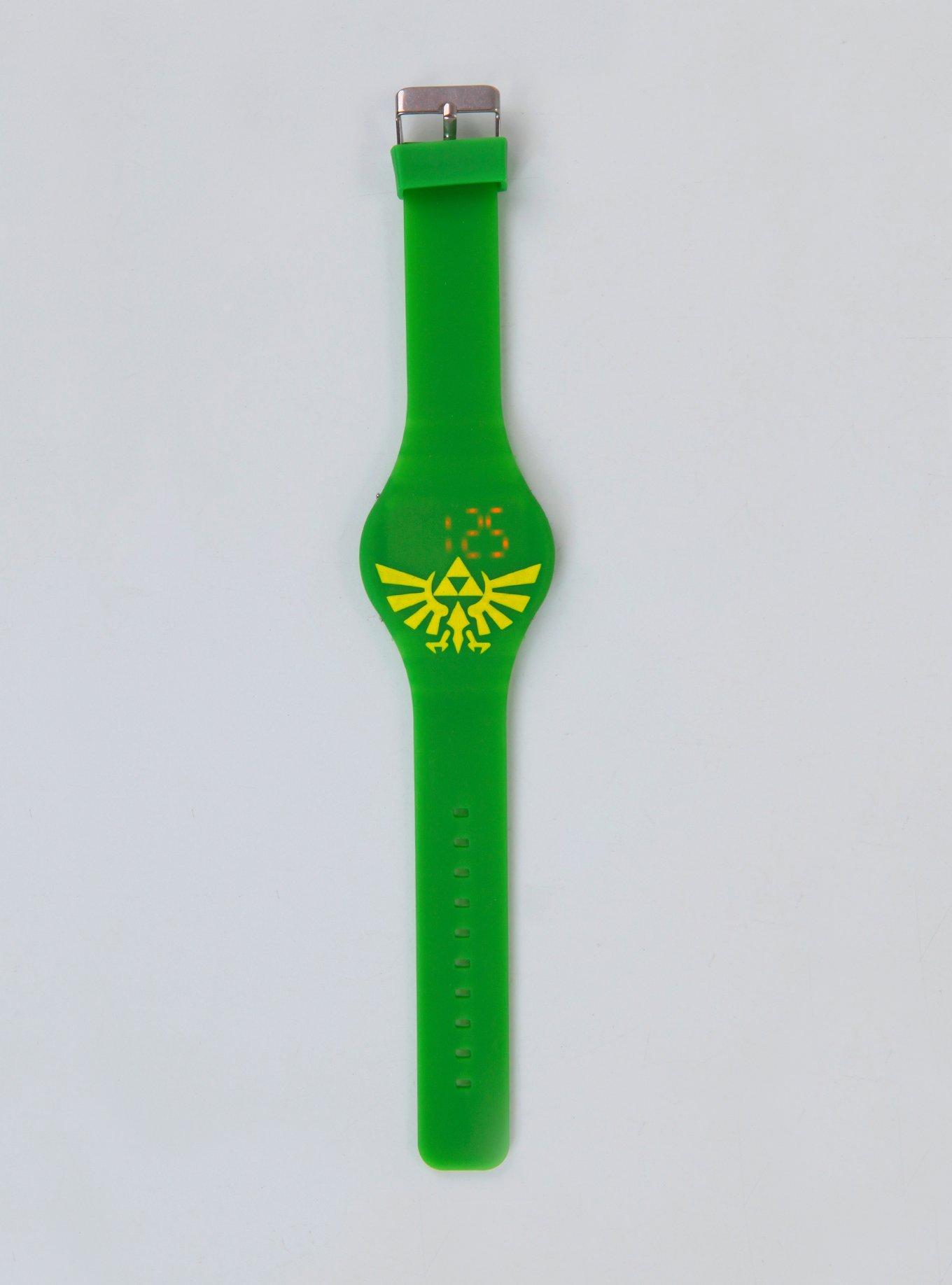 The Legend Of Zelda Triforce Rubber LED Watch, , alternate
