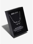 Serotonin Molecular Structure Sterling Silver Plated Necklace, , alternate