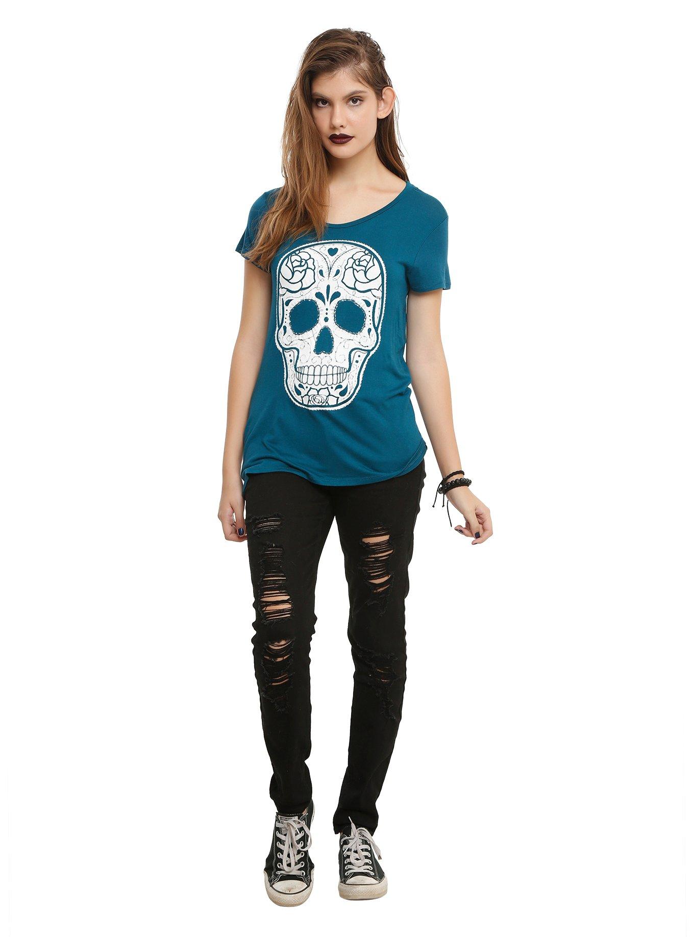 Sugar Skull Girls T-Shirt, , alternate