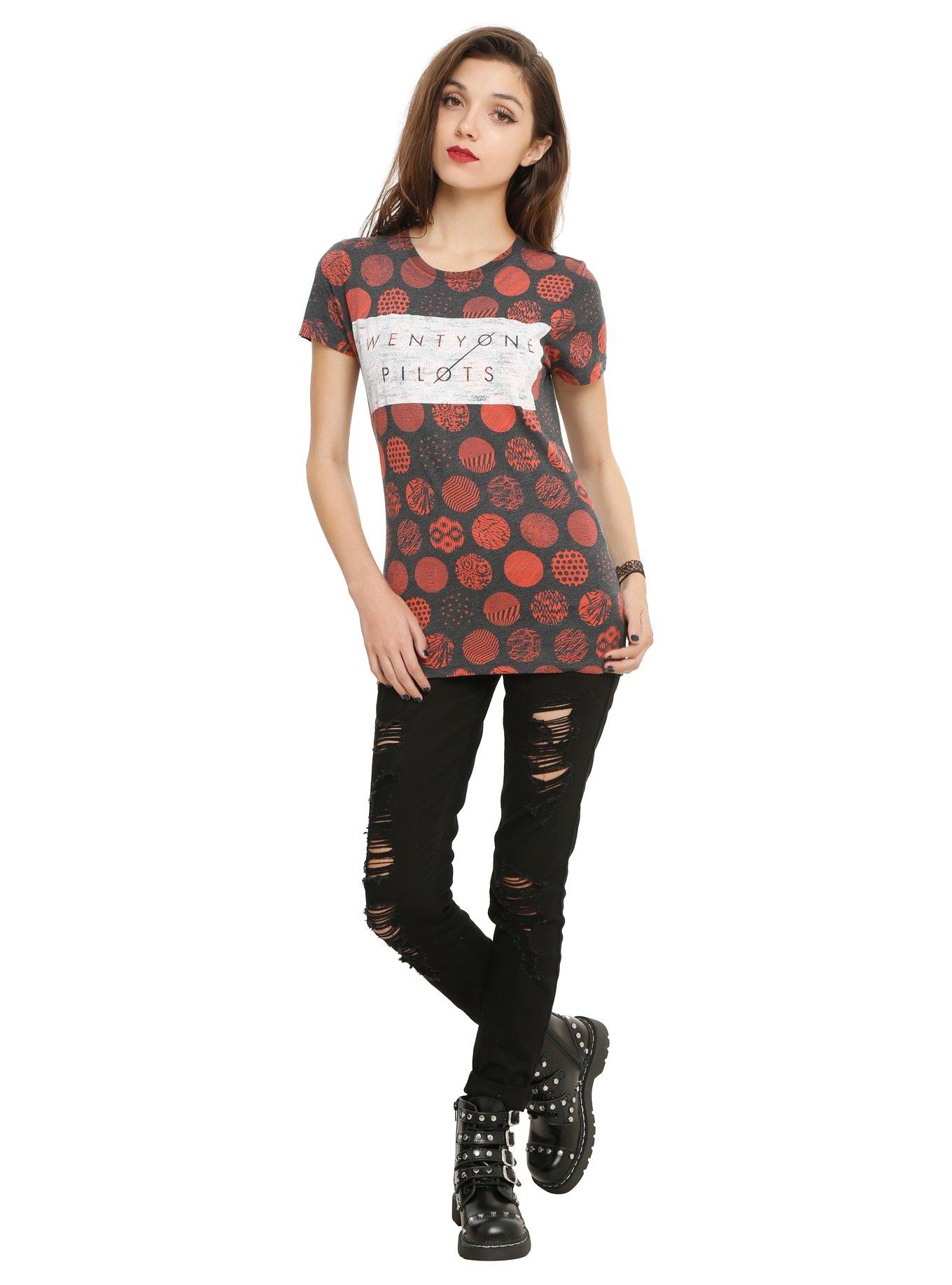 Twenty One Pilots Circles Girls T-Shirt, , alternate