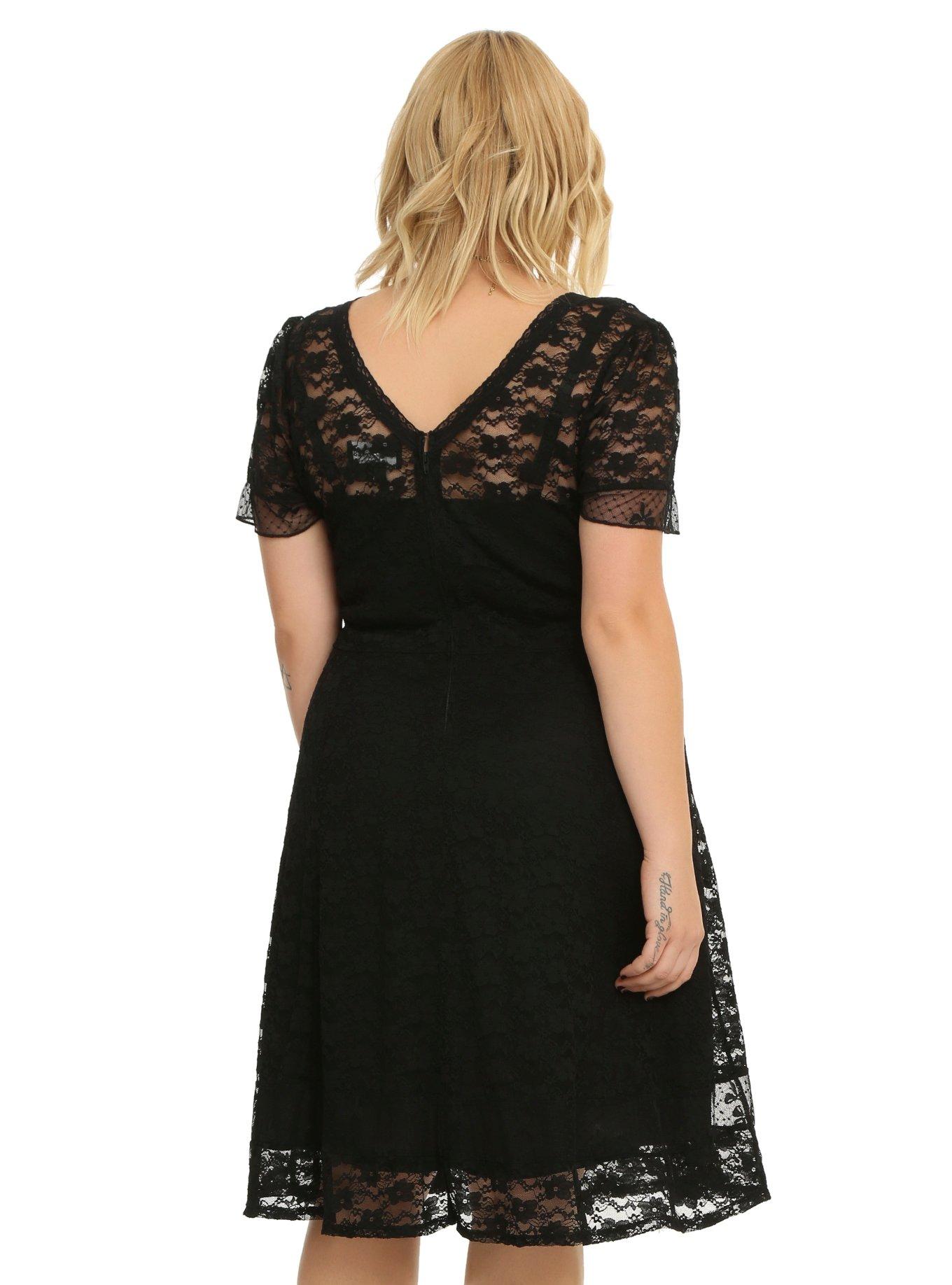Royal Bones By Tripp Black Lace Dress Plus Size, , alternate