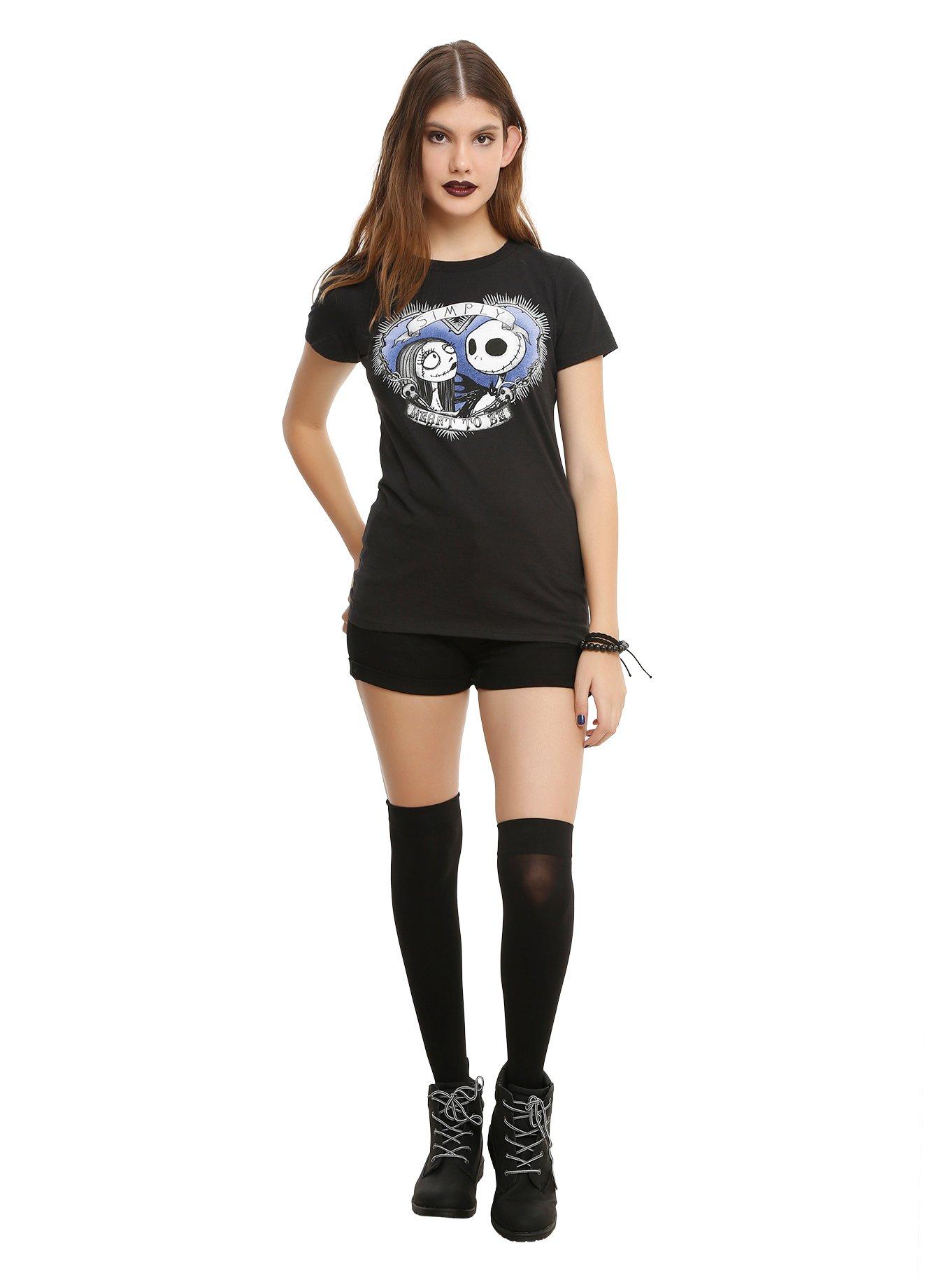 The Nightmare Before Christmas Simply Meant To Be Girls T-Shirt, , alternate