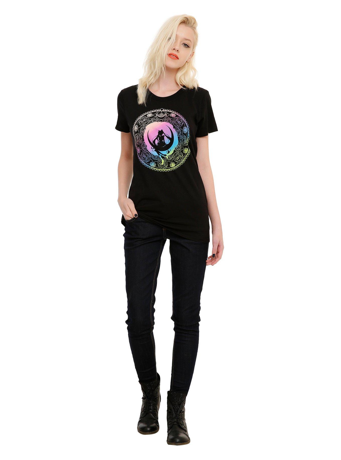 Sailor Moon Crystal Ombre Icon Girls T-Shirt, , alternate