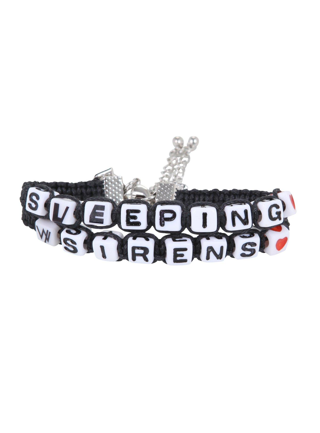 Sleeping With Sirens Block Friendship Bracelet Set, , alternate