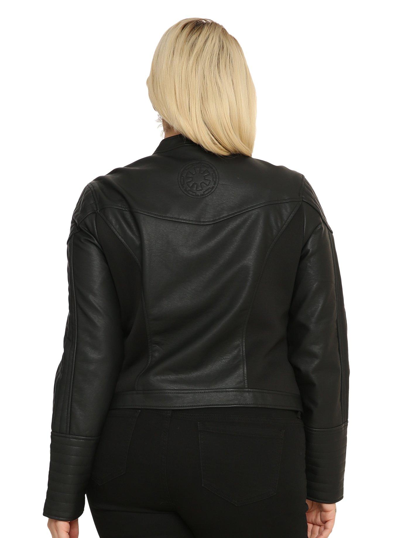 Star Wars Darth Vader Girls Faux Leather Jacket Plus Size, , alternate
