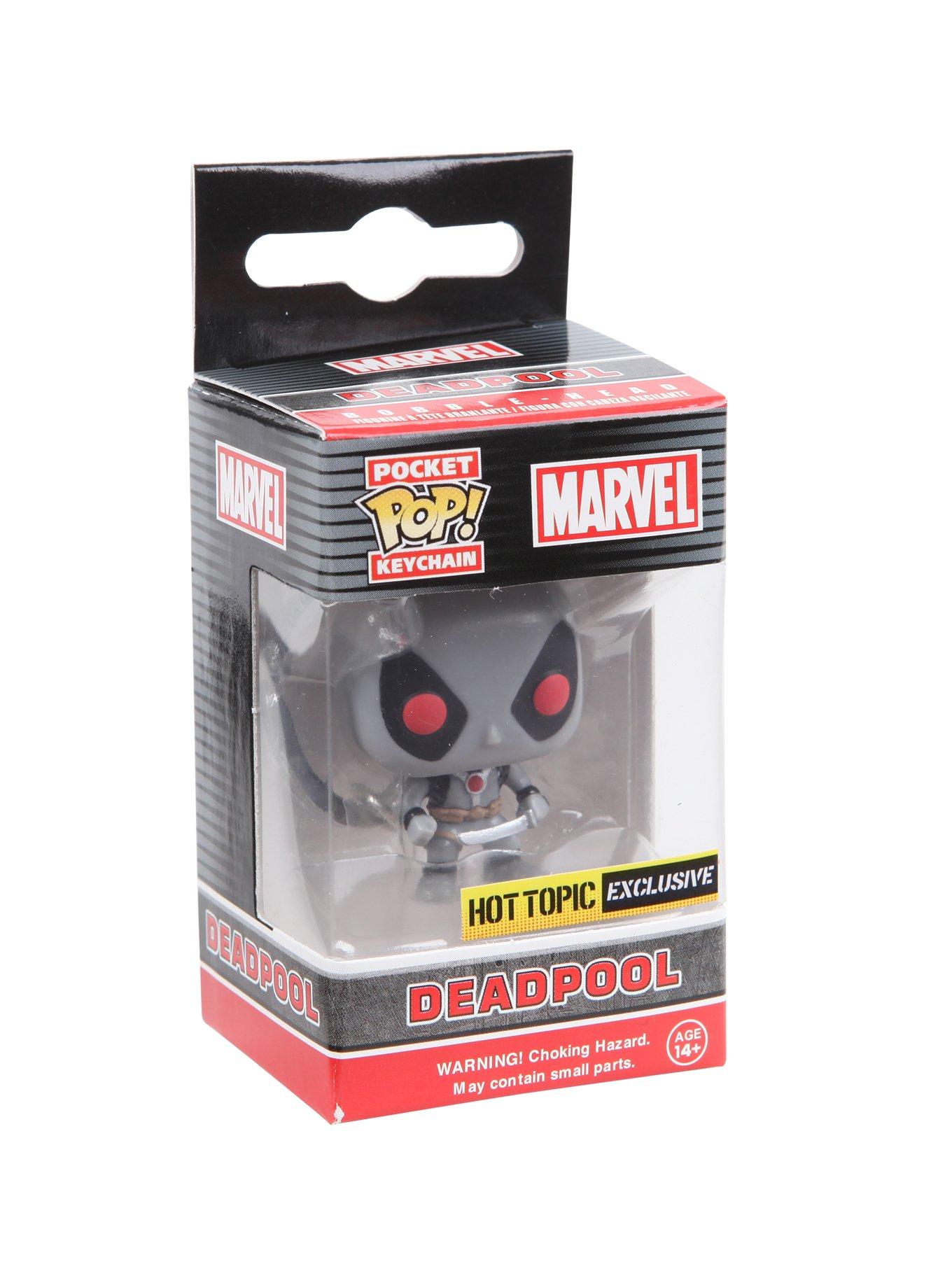 Marvel Deadpool Pop! Bobble-Head Key Chain Hot Topic Exclusive, , alternate