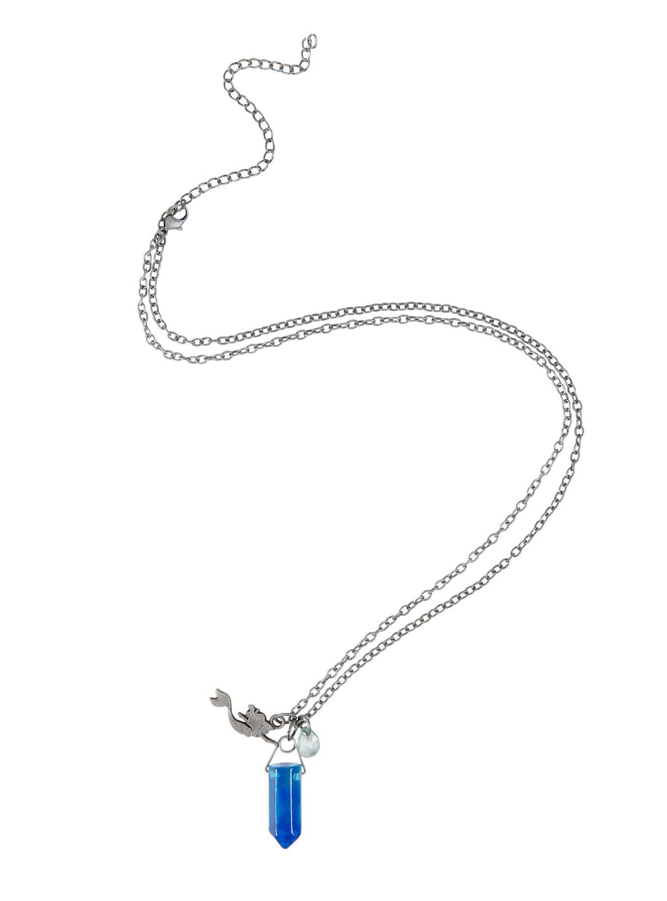 Disney The Little Mermaid Ariel Crystal Necklace, , alternate