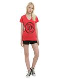 Marvel Daredevil Red Logo Girls T-Shirt, , alternate