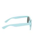 Turquoise Geometric Retro Sunglasses, , alternate