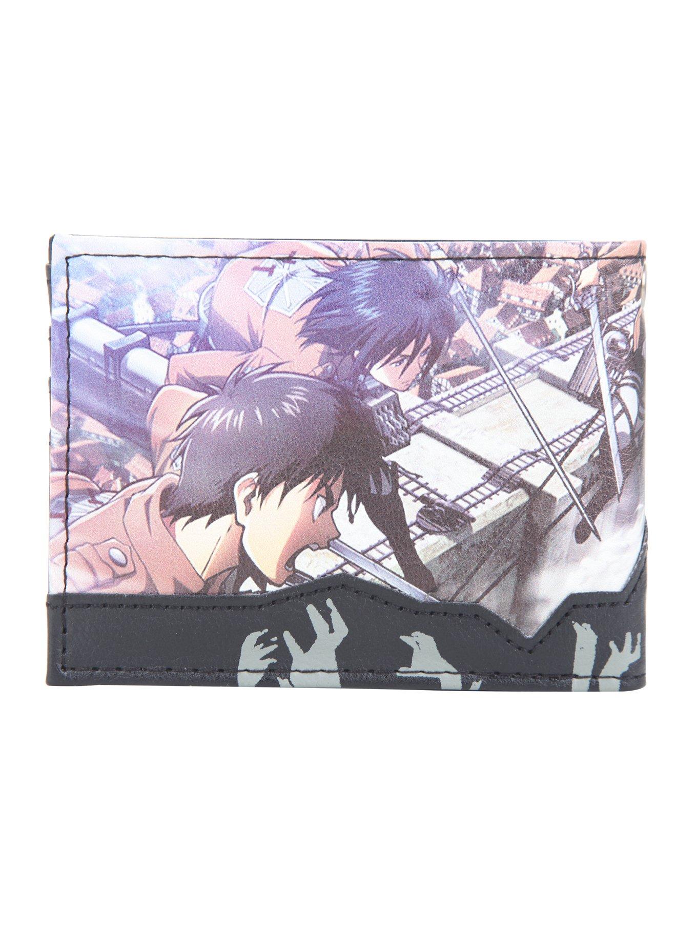Attack On Titan Wall Battle Bi-Fold Wallet, , alternate