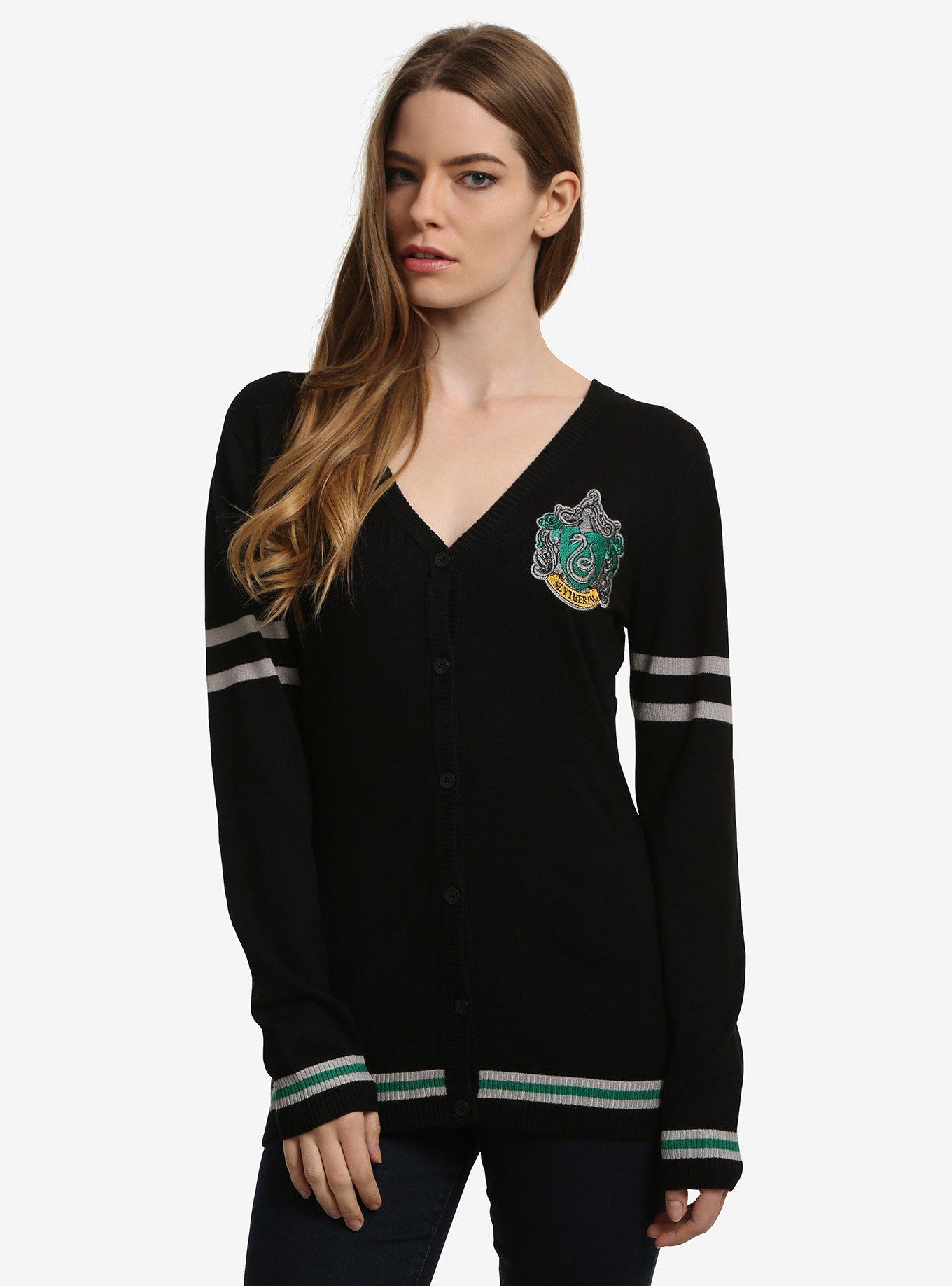 Harry Potter Slytherin Womens Cardigan, , alternate