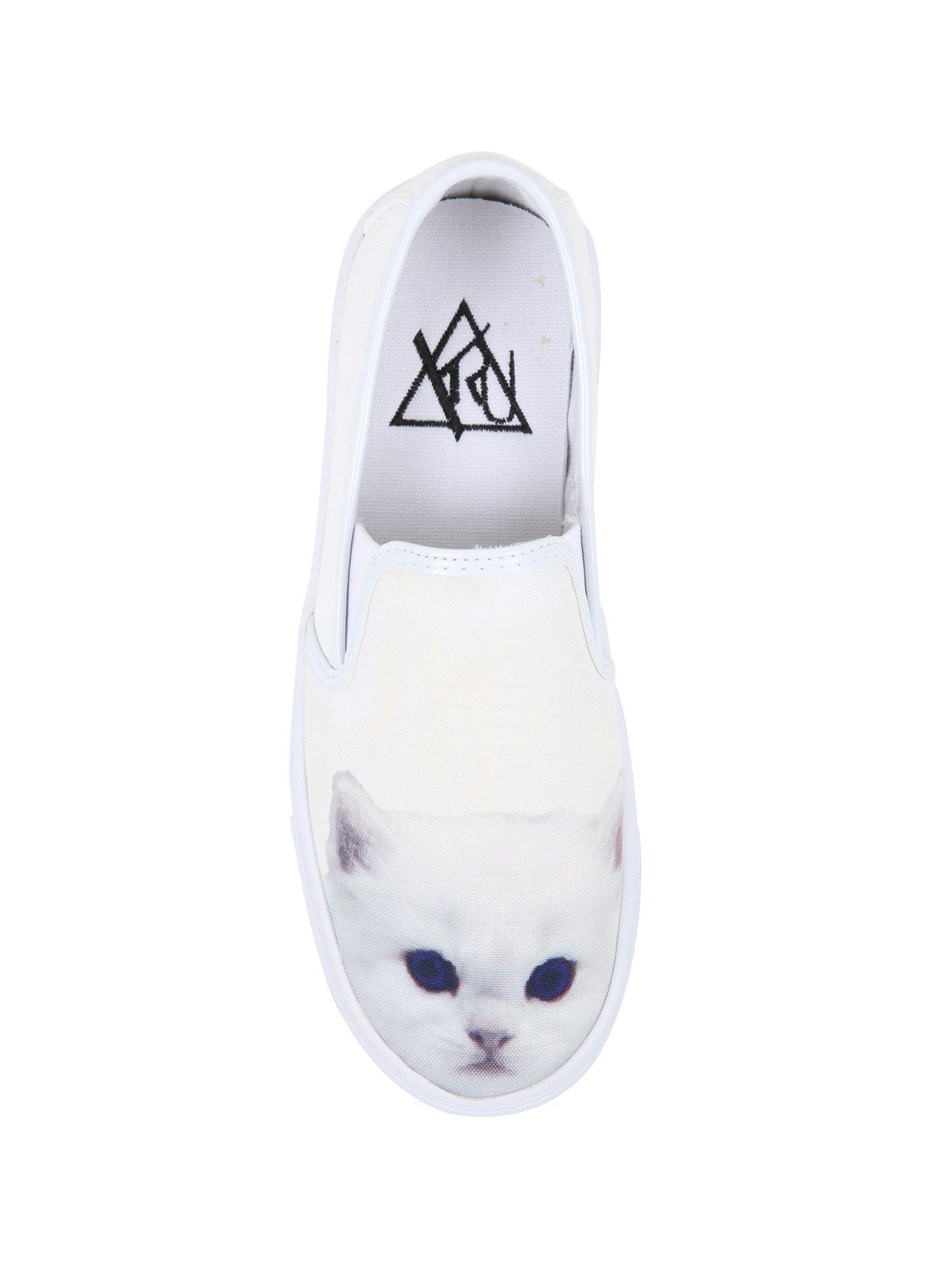 YRU Chill Kitty Slip-On Sneakers, , alternate