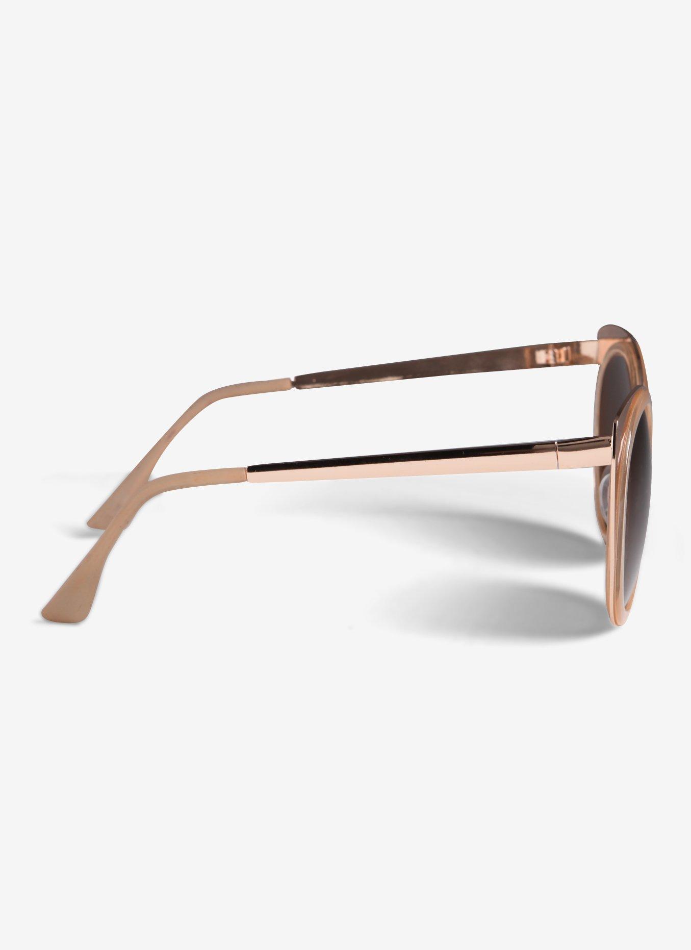 Rose Gold Cat Eye Sunglasses, , alternate