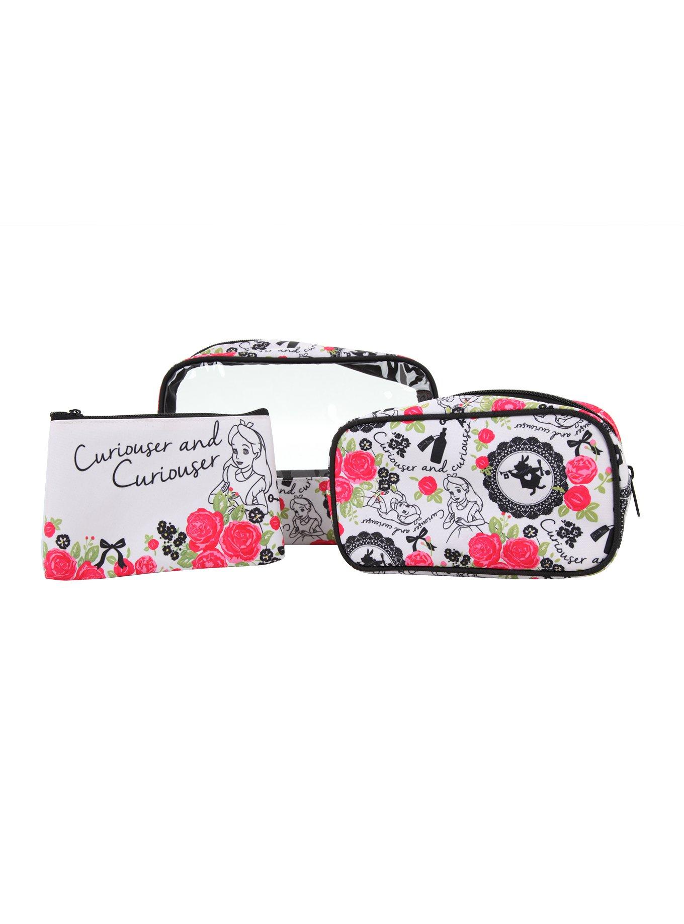 Disney Alice in Wonderland 3-Piece Makeup Bag Set, , alternate