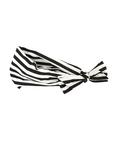 Black & White Stripe Bow Stretch Headband, , alternate