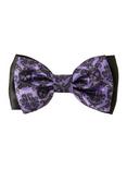 Purple Skull & Filigree Hair Bow, , alternate