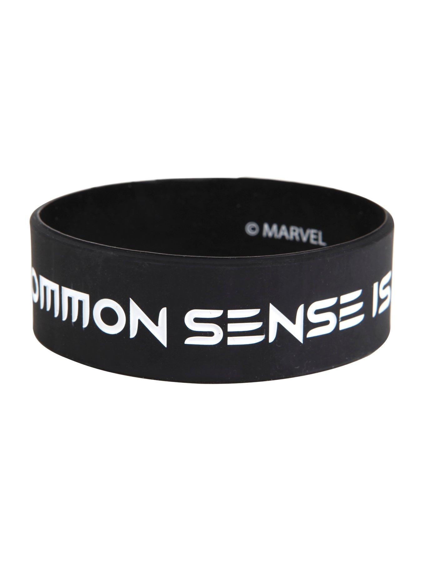 Marvel Deadpool Common Sense Rubber Bracelet, , alternate