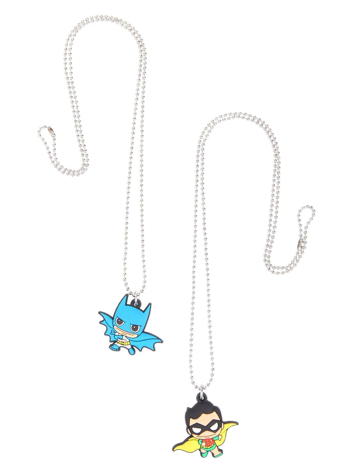 DC Comics Batman & Robin Chibi Necklace Set, , alternate
