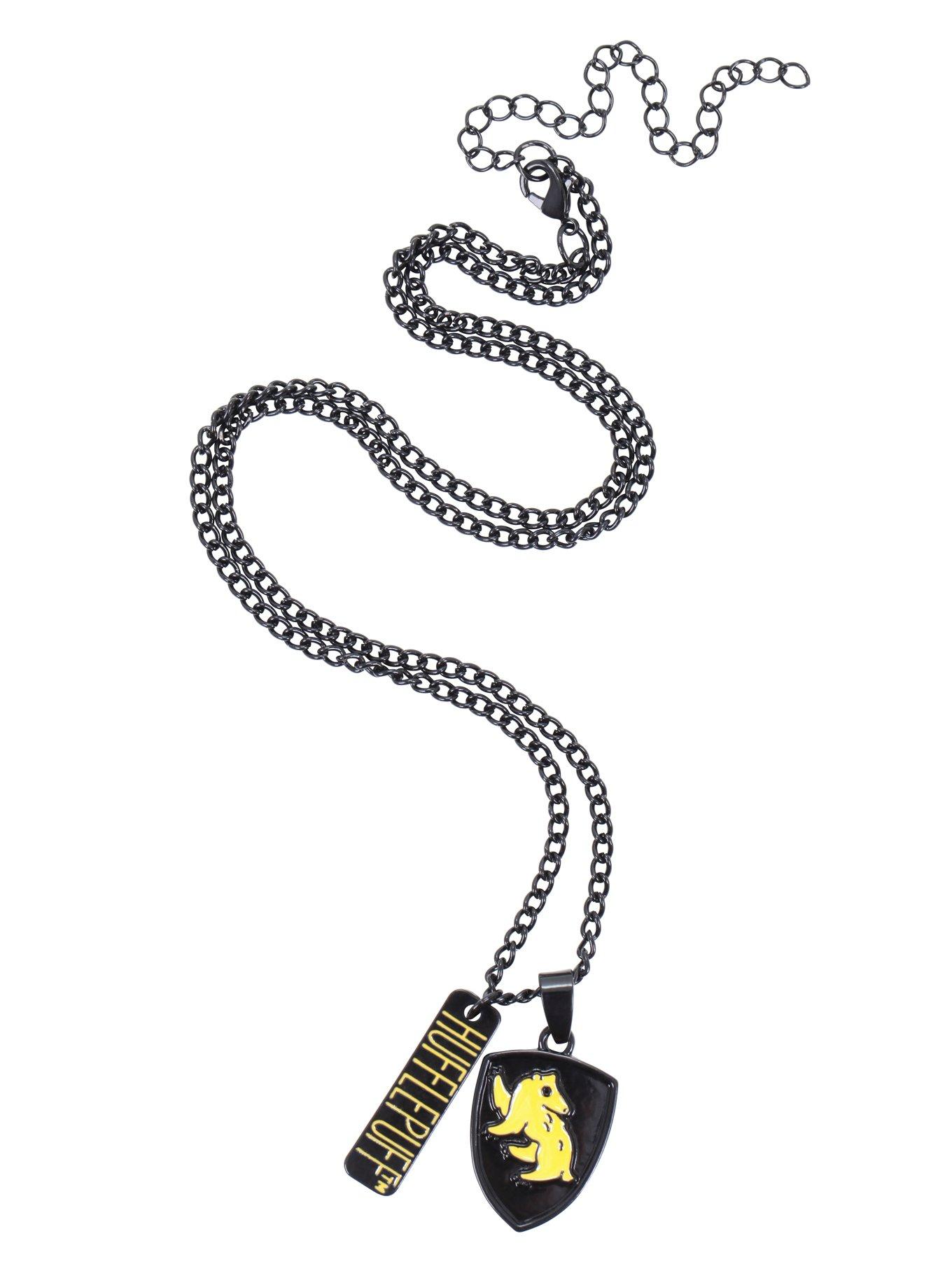 Harry Potter Hufflepuff Charm Necklace, , alternate