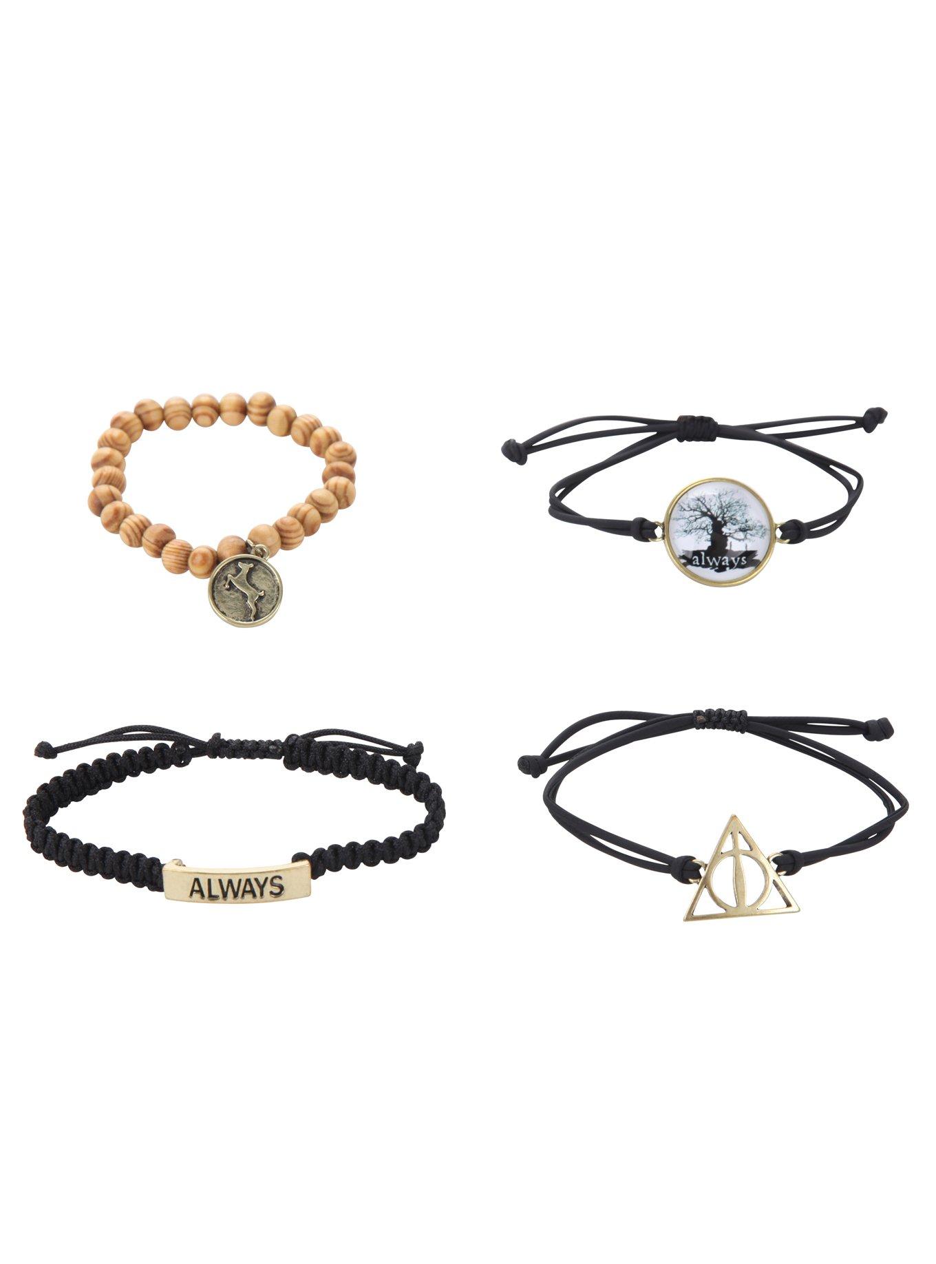 Harry Potter Deathly Hallows Bracelet Set, , alternate