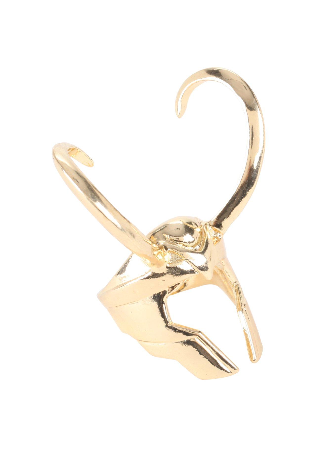 Marvel Avengers Loki Helmet Ring, , alternate