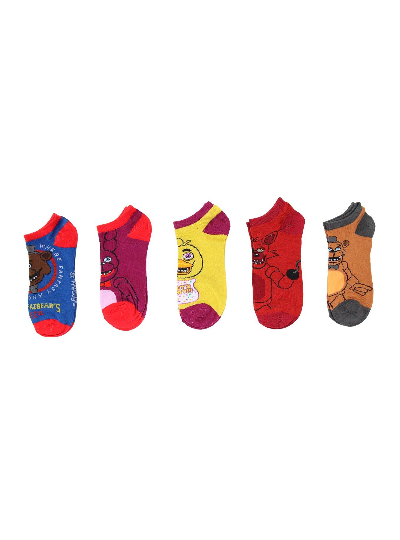 Five Nights At Freddy’s Mix & Match Ankle Socks 5 Pair, , alternate