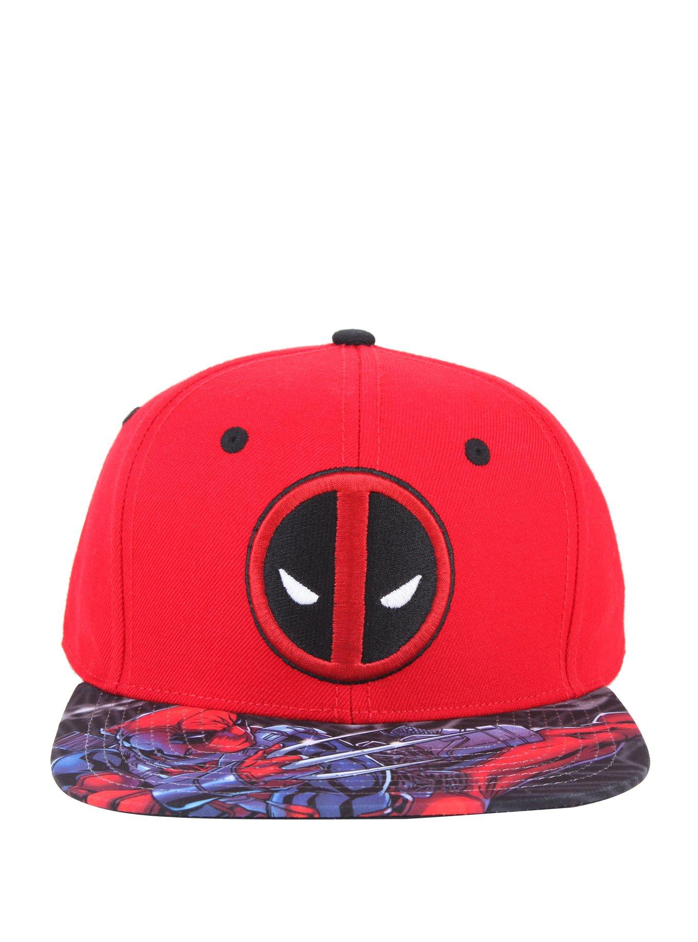 Marvel Deadpool Logo Snapback Hat, , alternate