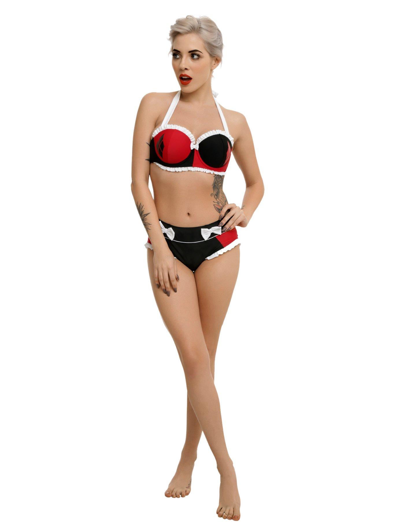 DC Comics Harley Quinn Swim Bottoms, , alternate