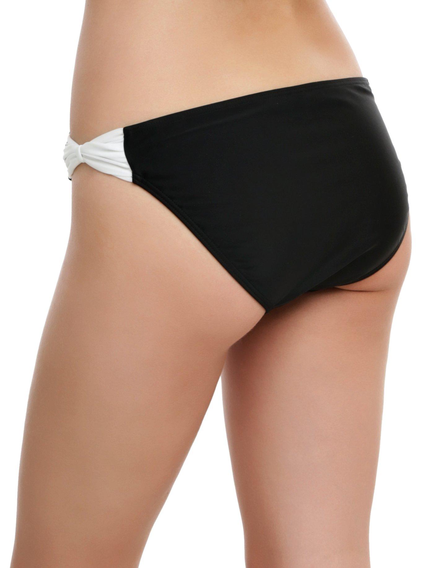 Panda Swim Bottoms, BLACK-WHITE, alternate