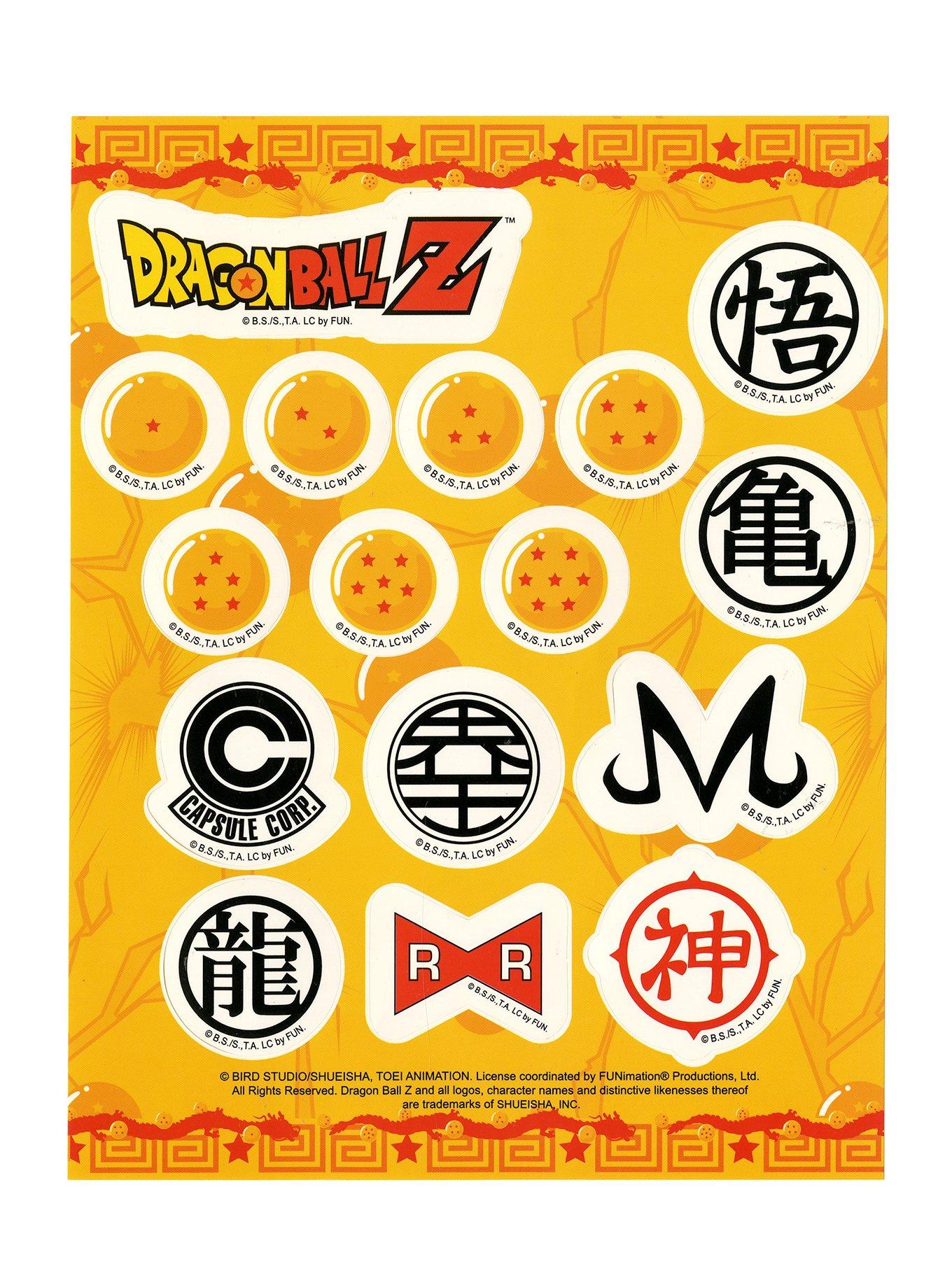 Dragon Ball Z Sticker Sheet, , alternate