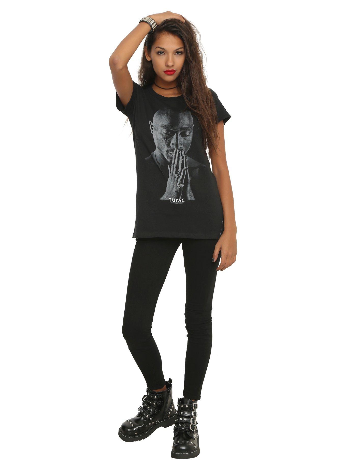 Tupac Praying Girls T-Shirt, , alternate