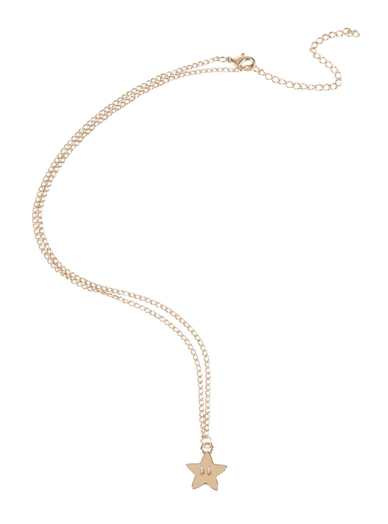 Super Mario Bros. 3D Gold Star Necklace, , alternate