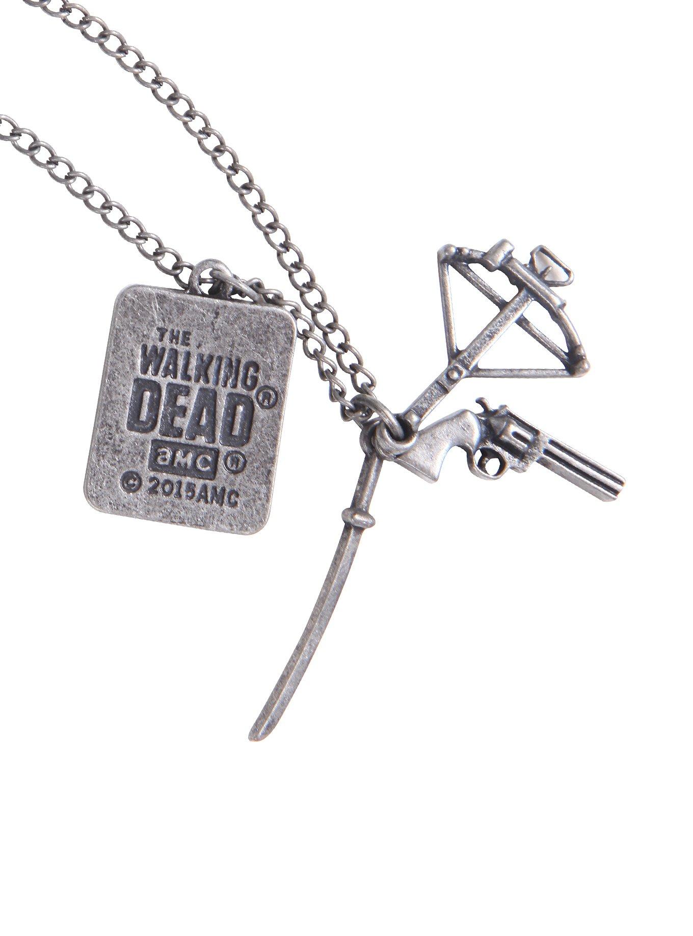 The Walking Dead Keep Calm Weapons Necklace, , alternate