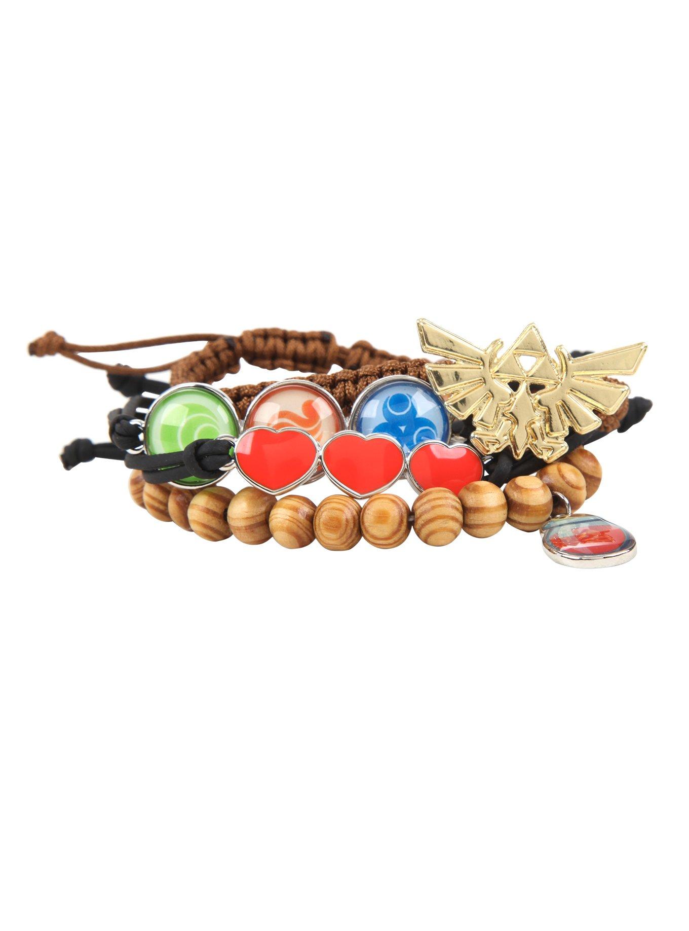 The Legend Of Zelda Icons Bracelet 4 Pack, , alternate