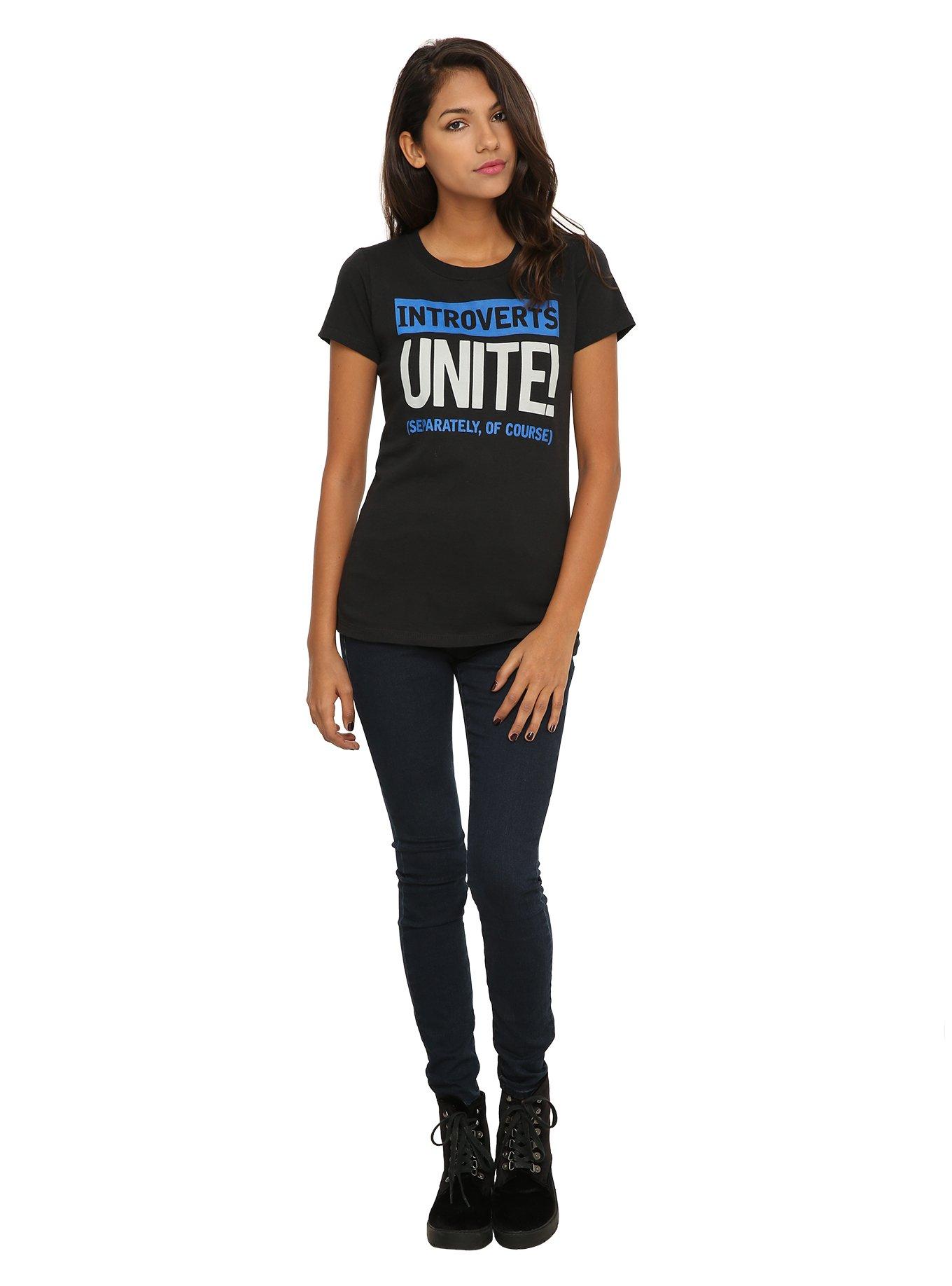 Introverts Unite Girls T-Shirt, , alternate