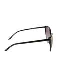 Black & Gold Detail Cat Eye Sunglasses, , alternate