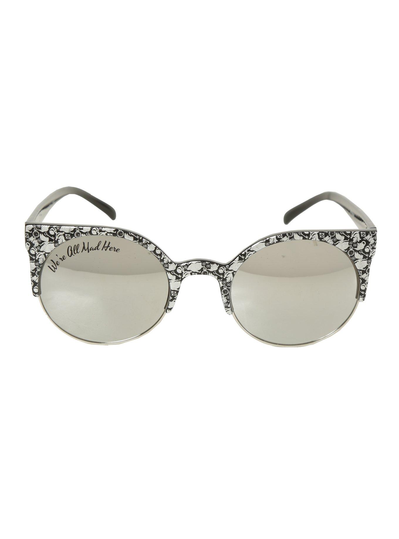 Disney Alice In Wonderland Filigree Round Sunglasses, , alternate