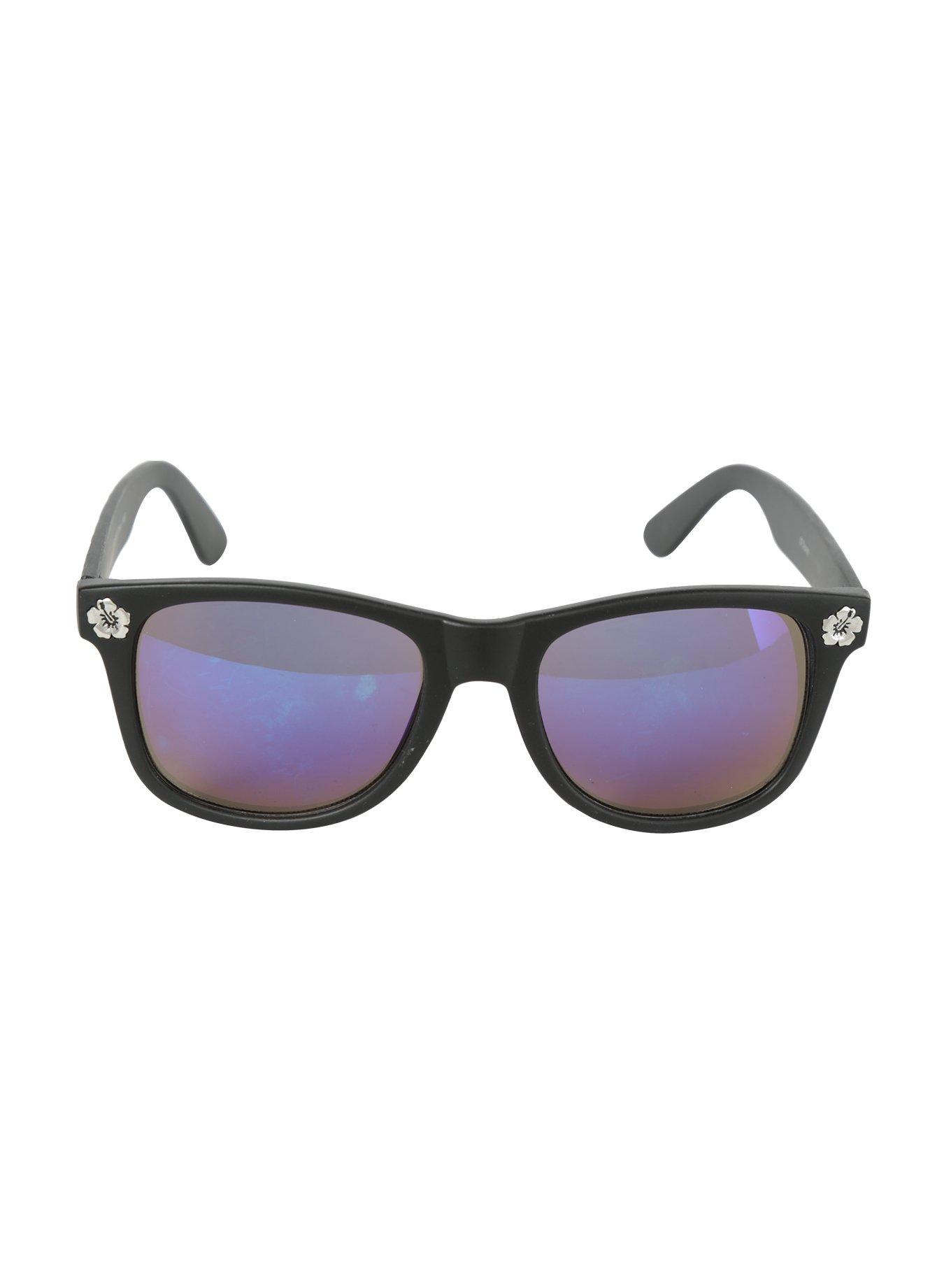 Disney Lilo & Stitch Floral Arm Retro Sunglasses, , alternate