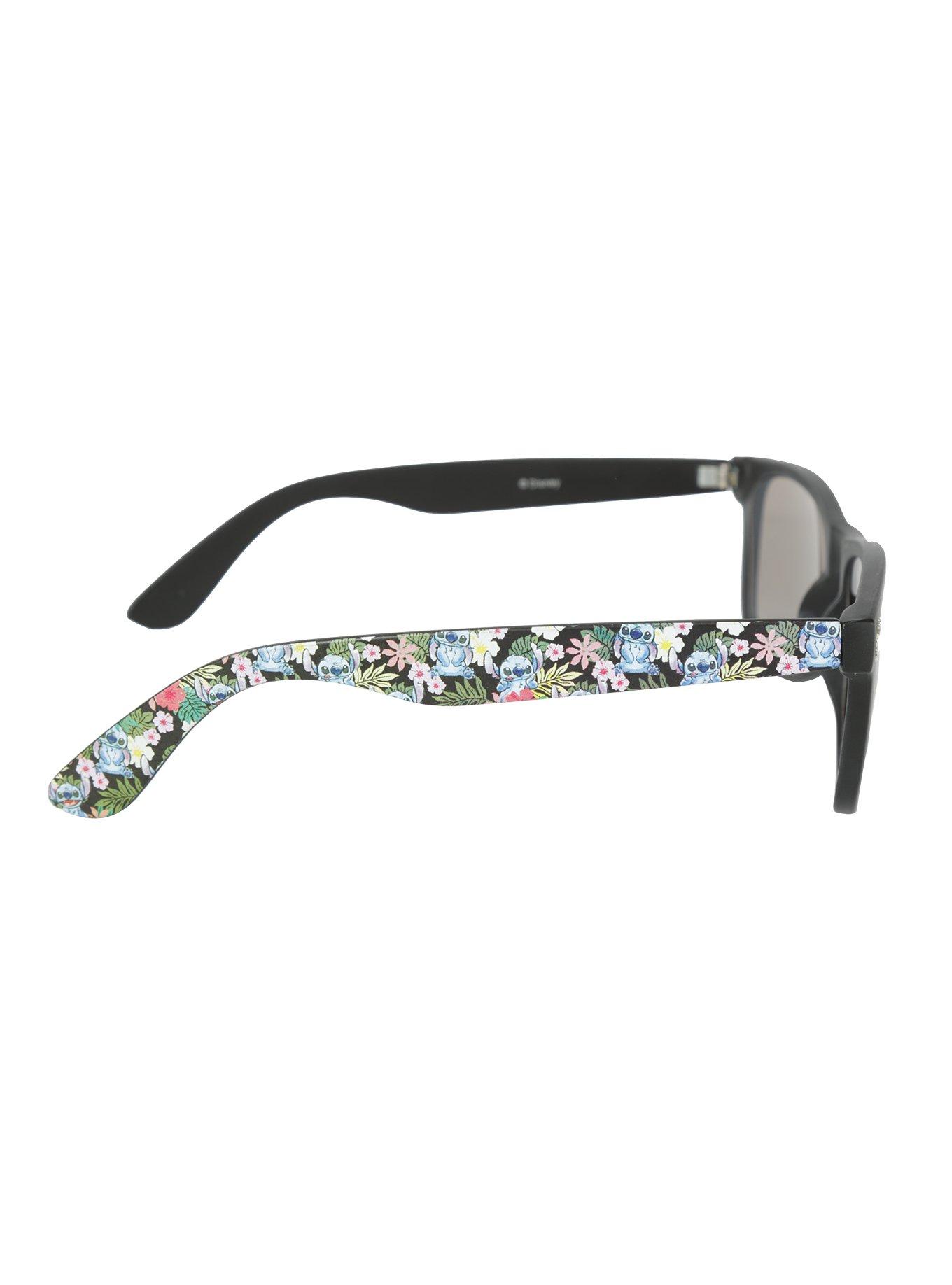 Disney Lilo & Stitch Floral Arm Retro Sunglasses, , alternate