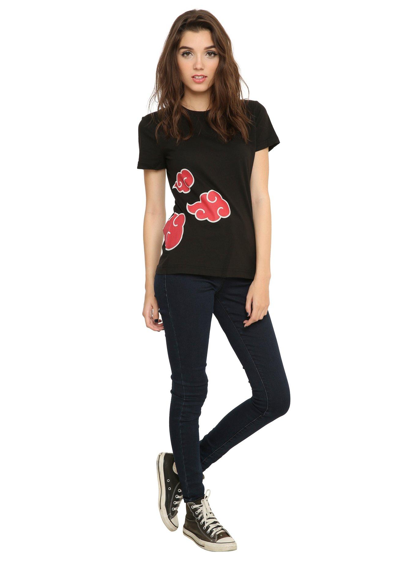 Naruto Shippuden Itachi Clouds Girls T-Shirt, , alternate