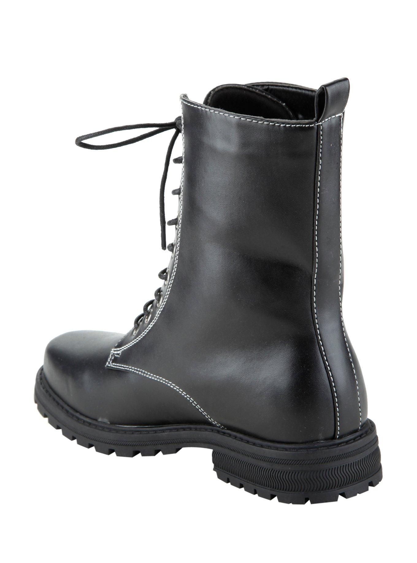 Black Combat Boots, , alternate