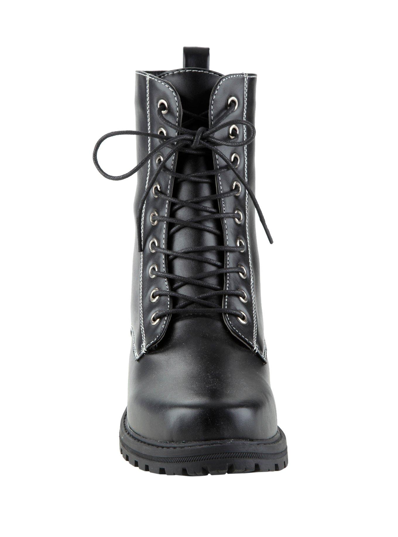 Black Combat Boots, , alternate