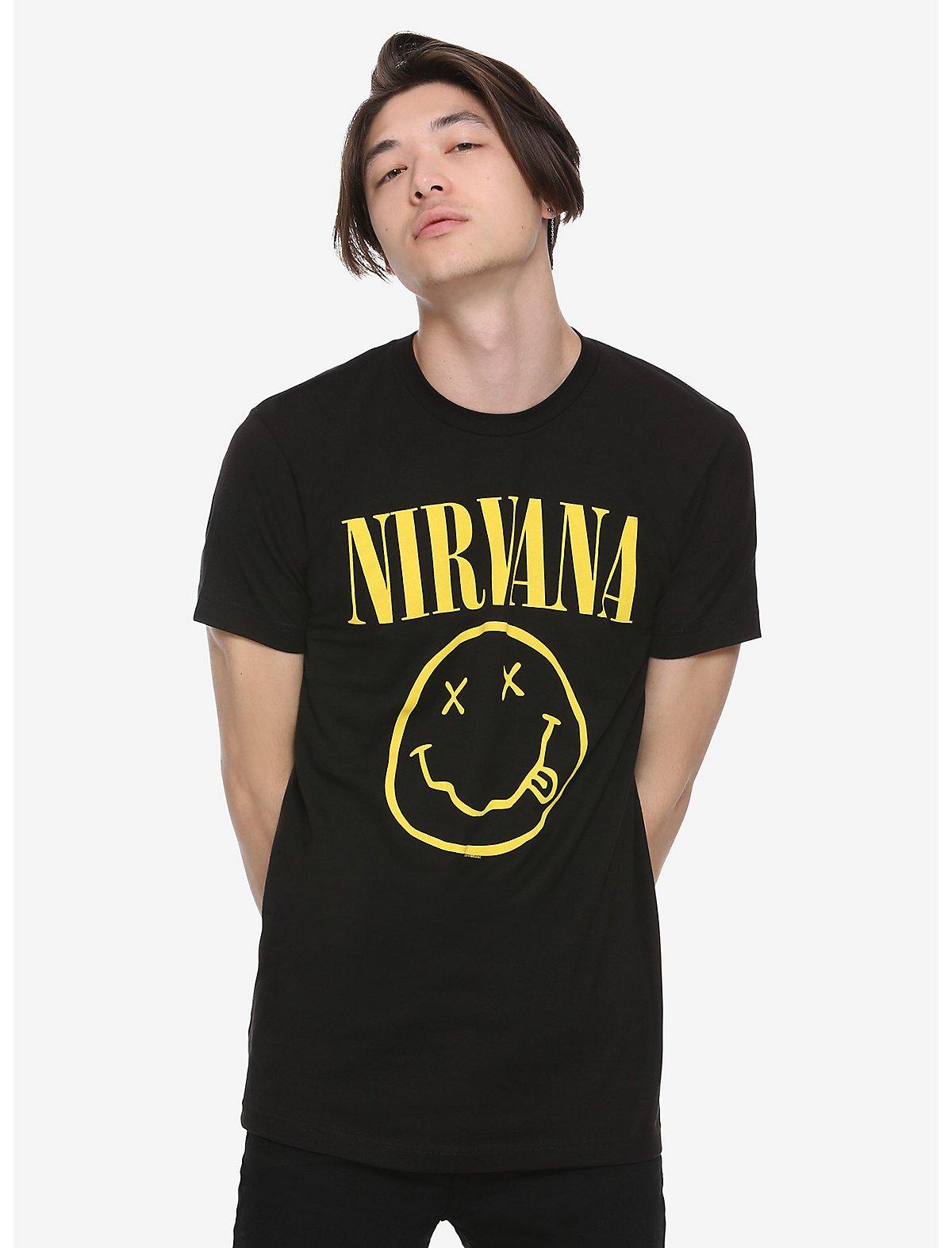 Nirvana Smile T-Shirt, BLACK, alternate