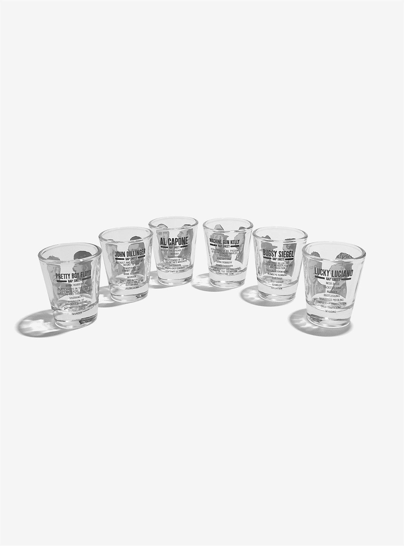 American Gangsters Mug Shots Shot Glasses 6 Pack, , alternate