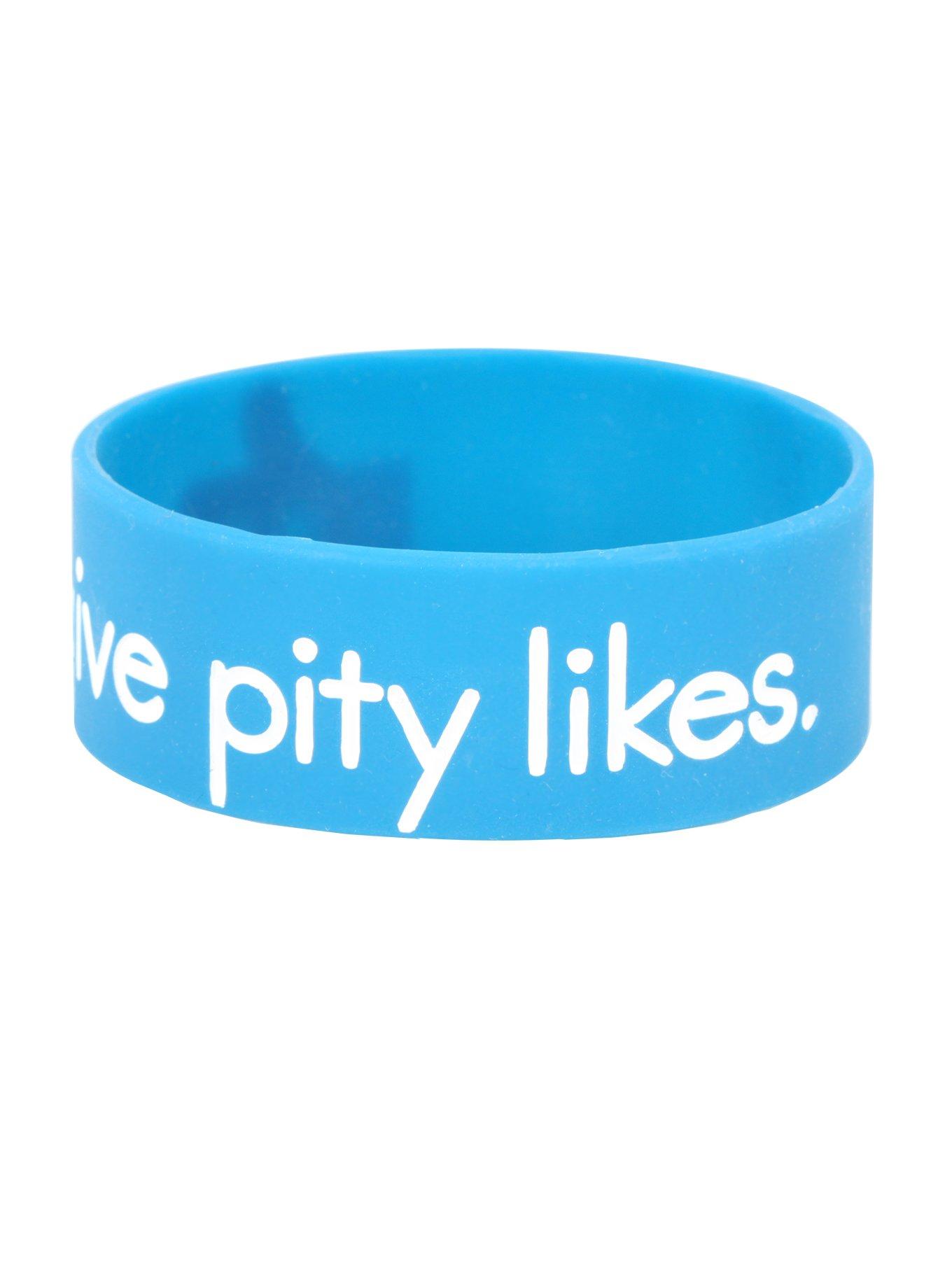 I Give Pity Likes Rubber Bracelet, , alternate