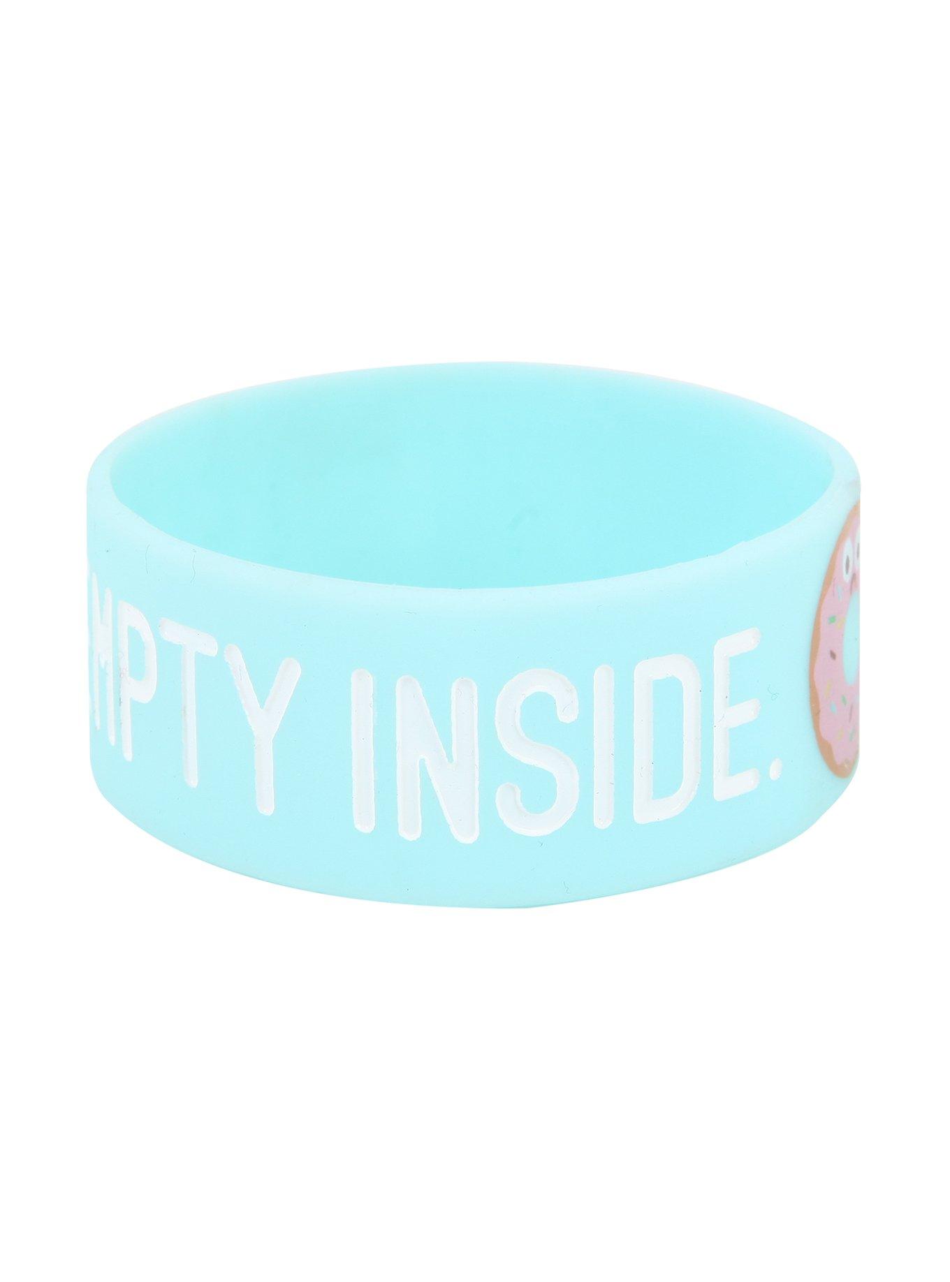 Sometimes I Feel Empty Inside Rubber Bracelet, , alternate
