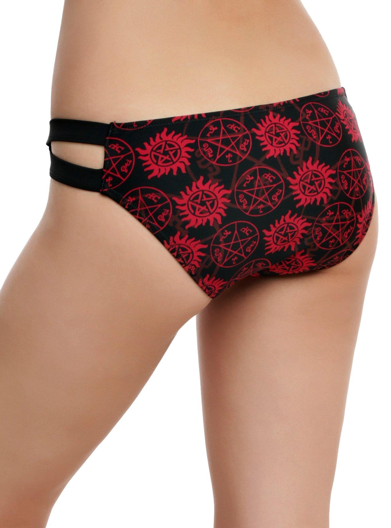 Supernatural Anti-Possession Symbols Swim Bottoms, , alternate