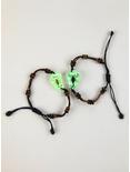 Glow-In-The-Dark Scorpion Heart Best Friend Cord Bracelet Set, , alternate