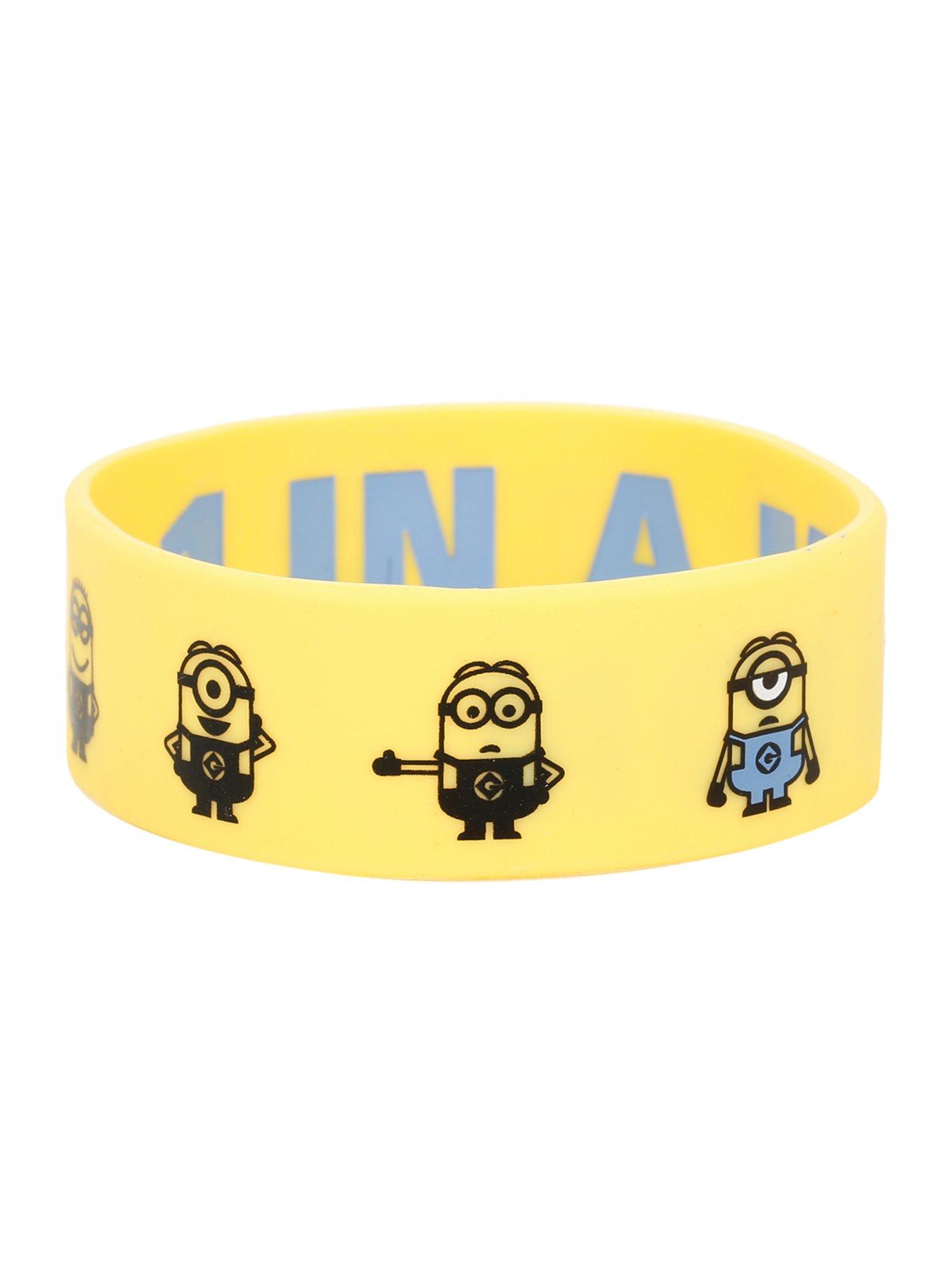 Despicable Me Minion Character Rubber Bracelet, , alternate