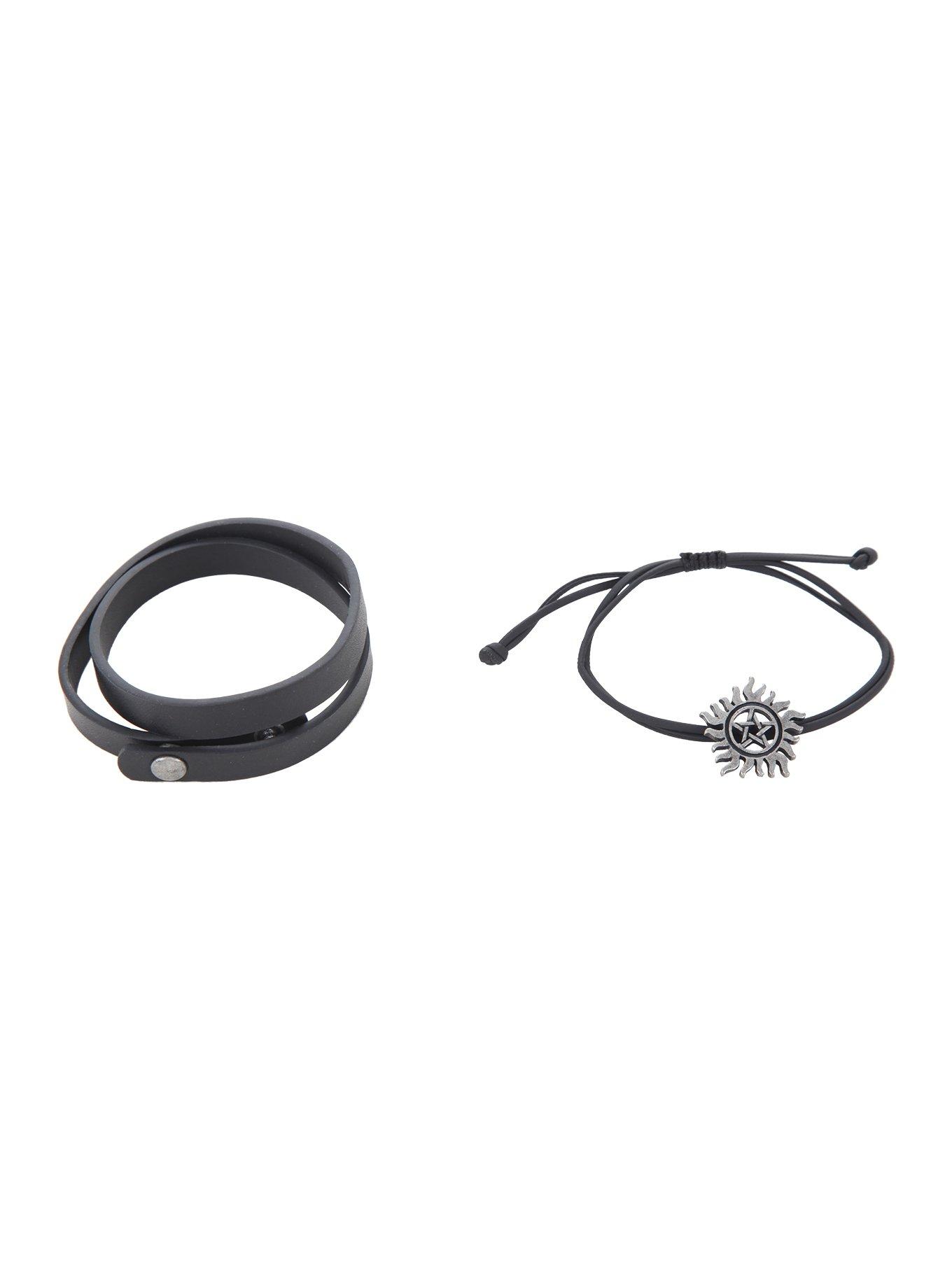 Supernatural Anti-Possession Wrap & Cord Bracelet Set, , alternate
